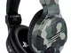 Bigben Cuffie Gaming V3 PS4 PS5 Ufficiale Sony PlayStation, Camouflage Verde