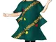 Smiffys Costume Albero di Natale, Verde, con tunica e cappello