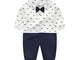 Bambino Pigiama in Cotone Ragazzi Pagliaccetto Manica Lunga Jumpsuit Tutine 3-6 Mesi