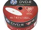 Dvd-R 4.7 GB Printable – Confezione di 50 Dvd-R HP 4,7 GB 16 x – Superficie Superiore Bian...