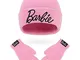 Barbie Cappello Invernale e Guanti Set Invernale Rosa per Bambina di Accessori Originali