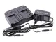 vhbw caricabatterie duale compatibile con Panasonic VW-VBL090EK, VW-VBT190, VW-VBT380 batt...