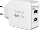 dodocool Quick Charge 3.0 Caricatore USB da Muro a 2 Porte, 36W 5V/5.4A Caricabatterie da...