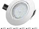 Faretti LED da Incasso per cartongesso,5 W Equivalenti a 60 W, Luce Bianco Freddo 6000K 60...