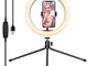 Yoozon Luce Tik Tok LED Anello Treppiedi,Ring Light per Smartphone,Foto,Youtube,Trucco,Lam...