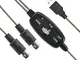 DIGIFLEX Adattatore Cavo Midi USB per Tastiera Musicale a PC, Portatile, XP, Vista, Win 7...