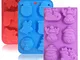 3 pezzi di Natale stampi in silicone, Yucool muffa di cottura antiaderente per feste come...