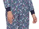 Merry Style Pigiama Intero Donna MS10-187 (Blu Marino/Tucan, S)