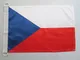 AZ FLAG Bandiera NAVALE Repubblica Ceca 45x30cm - Bandiera MARITIMA Ceca 30 x 45 cm Specia...