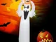 Puntello di Fantasma Bianco Gonfiabile di Halloween di 180 Cm, Bambola Gonfiabile Realisti...