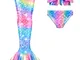 shepretty Coda di Sirena con Bikini per Bambina Set Bikini.,wpM9,110