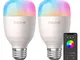 Nooie Lampadine LED Wifi Intelligenti E27 800 lumen Multicolore 10W UL listed Compatibile...