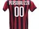 Maglia Calcio Milan Personalizzabile Replica Autorizzata 2018-2019 Bambino (Taglie 2 4 6 8...
