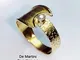 ANELLO ORO 750 BRILLANTE CT 0.10 mod. ABBRACCIO