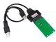 Crazepony-UK Mini PCIe mSATA 5CM SSD a Micro SATA o Adattatore USB Card Converter DIY