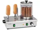 KLARSTEIN Wurstfabrik Pro - 600 Hot Dog Maker, 600 Watt, 3 Spiedi Riscaldanti, Temperatura...