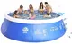 DYHQQ Piscina Gonfiabile, Set rapido Facile da Nuoto per Famiglie Piscina per Bambini Pisc...