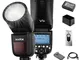 Godox V1C Professionale Flash Speedlite, Testa tonda Wireless 2.4G Compatibile con Canon E...