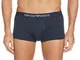 Emporio Armani 2-Pack Trunk Pure Cotton, Boxer, Uomo, Blu (Marine/Marine), L