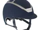 Kask Dogma - Cappello da equitazione cromato leggero, 55 cm, colore: Blu marino