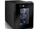 Taoke Wine Cooler -6 Bottiglie Freestanding Touchscreen Wine Cooler, Luce del LED, Mini fr...