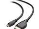 Cable Matters Cavo Micro HDMI a HDMI Alta Velocità (Cavo Micro HDMI HDMI) Risloluzione 4K...