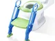 ADOVEL Riduttore WC per Bambini Ergonomico Con Schienale Alto, Baby training WC vasino sed...