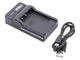 vhbw Caricabatterie Micro USB per camera Sony Cybershot DSC-W130, DSC-W150, DSC-W170, DSC-...