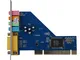Gaoominy 4 canali C-Media 8738 Chip Audio 3D Stereo del PCI Interno Scheda Audio Win7 64 B...