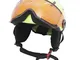 HEAD MOJO - Casco da sci con visiera per ragazzi, unisex, taglia XXS, colore: Verde lime