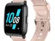 YAMAY Smartwatch Uomo Donna con Saturimetro Pressione Sanguigna Cardiofrequenzimetro Orolo...