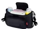 Lesfit Borsa Organizzatore Passeggino, Stroller Organizer Passeggino Carrozzina (Nero)