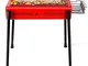 Amzdeal - Barbecue a carbonella, portatile, per giardino, terrazza, parco, picnic e campeg...