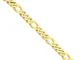 Bracciale da donna in oro giallo massiccio 14 ct, 11,8mm Fancy Link 21,6 cm