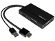 Startech.com Adatattore da Viaggio A/V, Convertitore 3 in 1 HDMI a Displayport, VGA O Dvi,...
