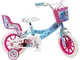 Mondo Toys - Bici Mod. FROZEN II DELUXE per bambino / bambina - misura 12’’ - rotelle e fr...