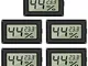 EEEKit 5-Pack LCD digitale temperatura umidità misuratore termometro, mini termometro digi...