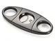 ALASKA BEAR - Cigar Cutter Stainless Steel Guillotine Double Cut Blade in Black Gift Pouch...