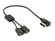 Ami MDI USB cavo, Shine media in Dual USB Flash Drive cavo adattatore AUX per VW Audi A3 A...