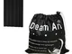 Dream Art, tenda oscurate portatile, tenda con ventose per uso a casa o in viaggio Black