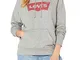 Levi's Batwing Hoodie, Felpa Donna, Grigio (Hoodie Housemark Smokestack Htr 0003), Medium