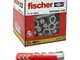 Fischer 25 Tasselli Duopower, 12 x 60 mm, per Muro pieno, Mattone Forato, Cartongesso, 538...