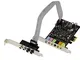 Scheda Audio interna PCI Express PCIe 1x Surround 7.1 canali - 24-bit 192Khz - Con SPDIF -...