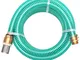 vidaXL Tubo di Aspirazione Connettori in Ottone 15 m 25 mm Verde Irrigazione