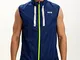 Time To Run Gilet A Vento da Running Leggera Pace da Uomo M Blu Notte