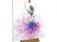 KunstLoft® Dipinto Acrilico 'Prima Ballerina' 80x80cm | Tele Originali manufatte XXL | Fuc...
