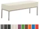 CLP Panca Design Interno 3 Posti Lamega in Similpelle I Panchina Ingresso Elegante in Acci...