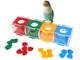 RoseFlower Giochi per Pappagalli Set Parrot Intelligence Toys Interessanti Uccelli Che Si...