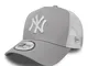 New Era Clean Trucker York Yankees Snapback cap, Uomo, Gray White, OSFA (55.8 cm - 60.6 cm...