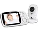 GHB Baby Monitor, Videocamera Schermo 3,2'' VOX Visione Notturna Monitoraggio Temperatura...